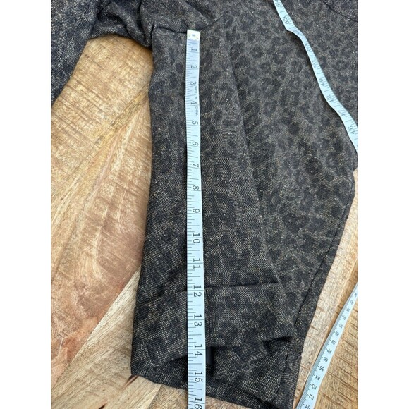 The Limited Women's Brown Leopard Cheetah Bermuda Shorts Trouser Cassidy Fit 8 - Picture 11 of 11